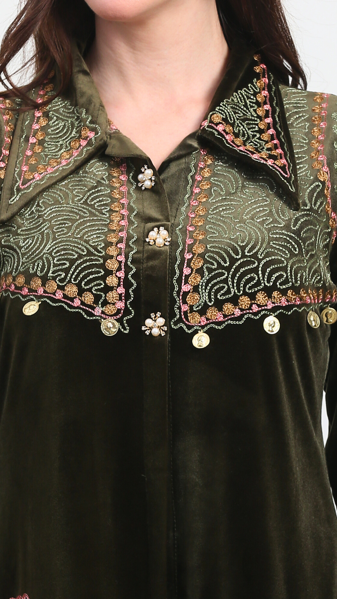 Zeba Velvet Mehndi Suit