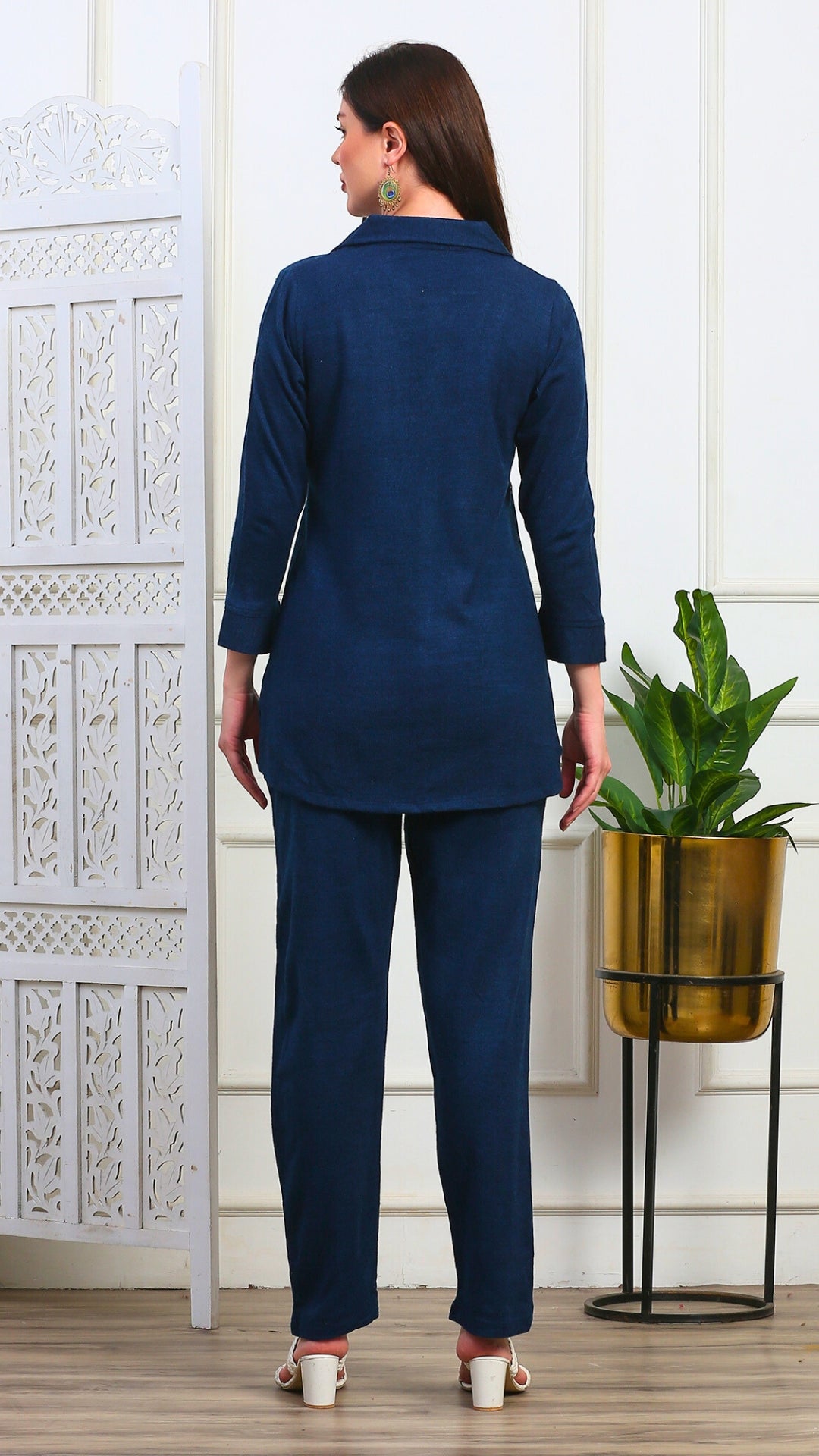 Azure Essence Woolen Coord Set