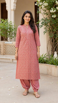 Ajrakh Print Coord Set with Afghani Pants