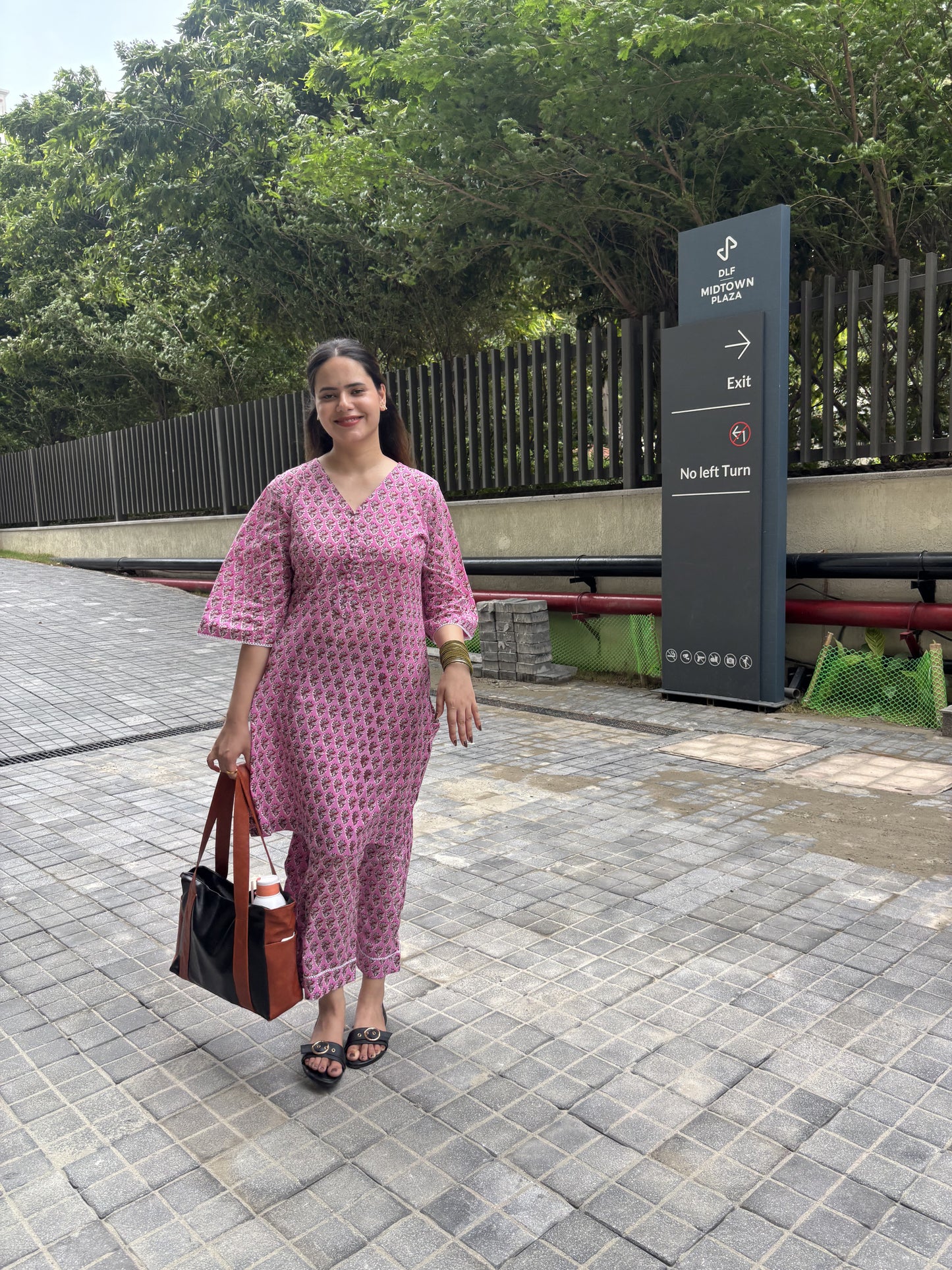 Blush Paisley Printed Kurta Set
