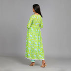 Neerja Light Green Cotton Angarkha Style All-Over Embroidery Suit Set – 3pc - Aavarana by Karnika