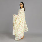 Bhagya Light Yellow Cotton Suit Set With Exquisite Embroidery and Gotapatti Work– 3pc - Aavarana by Karnika