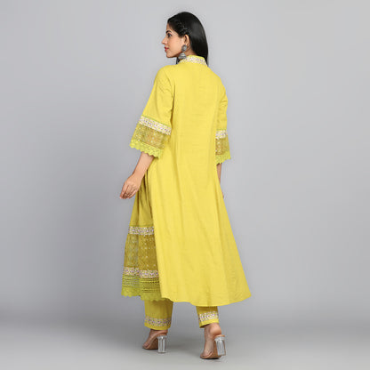 Yellow Suit - Aavarana by Karnika