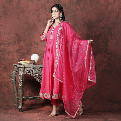 Pink Suit - Aavarana by Karnika