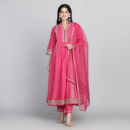 Pink Suit - Aavarana by Karnika