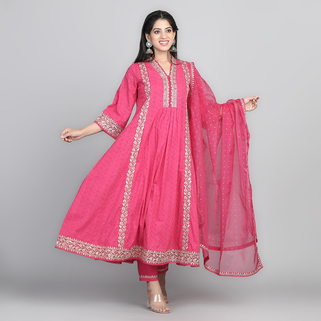 Pink Suit - Aavarana by Karnika