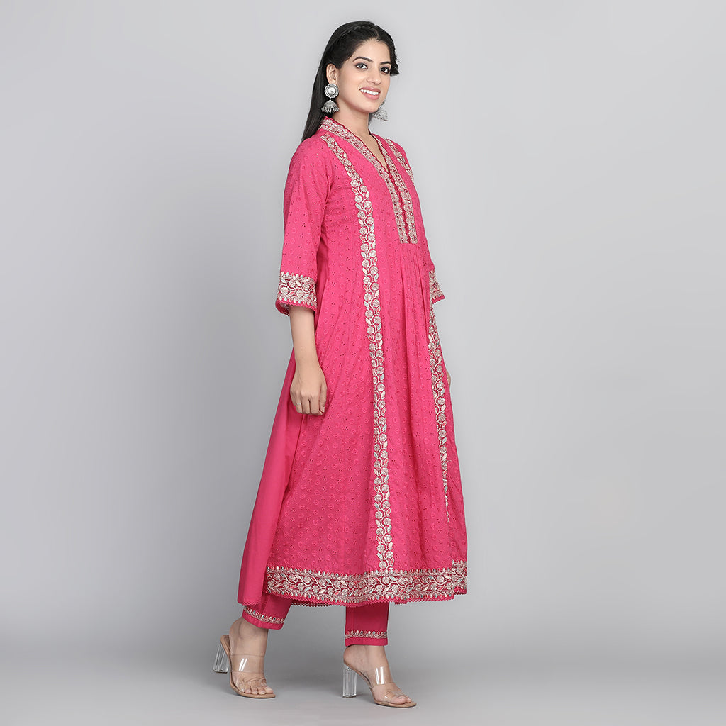 Pink Suit - Aavarana by Karnika