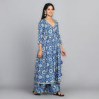 Dark Blue Suit - Aavarana by Karnika
