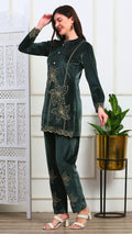 Zarrin Noor Velvet Coord Set
