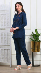 Azure Essence Woolen Coord Set