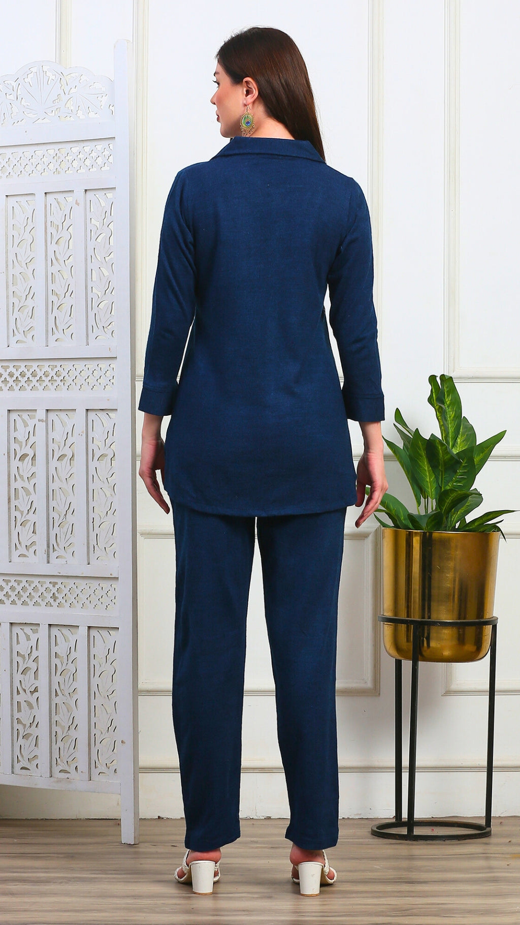 Azure Essence Woolen Coord Set