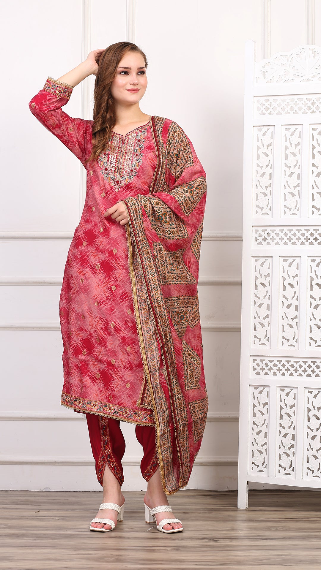 Manmohini Heavy Chinnon Salwar Suit Set