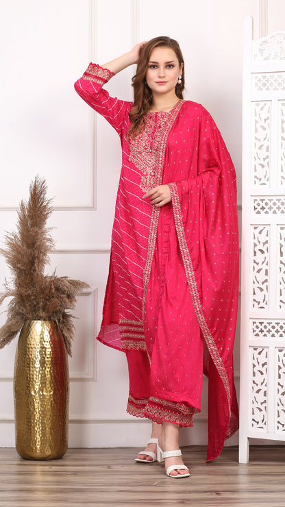 Gulabi Aangan Salwar Suit  Set