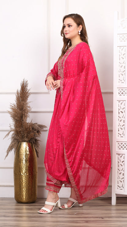 Gulabi Aangan Salwar Suit  Set