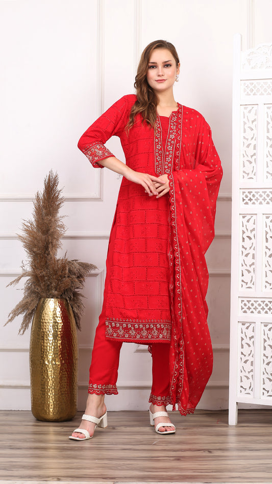 Rangin Rivaaz Cotton Heavy Suit Set