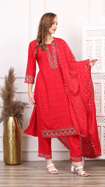 Rangin Rivaaz Cotton Heavy Suit Set