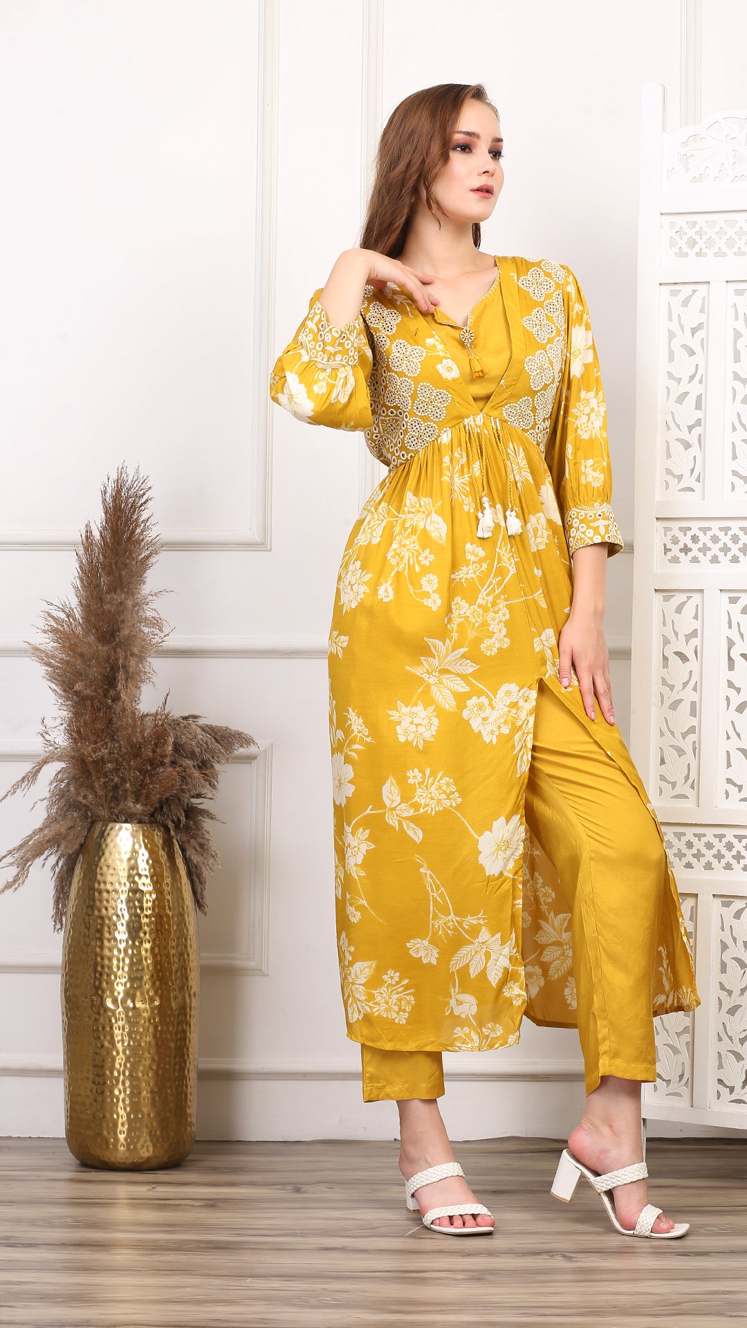 Swarnika Yellow Co-ord Set 